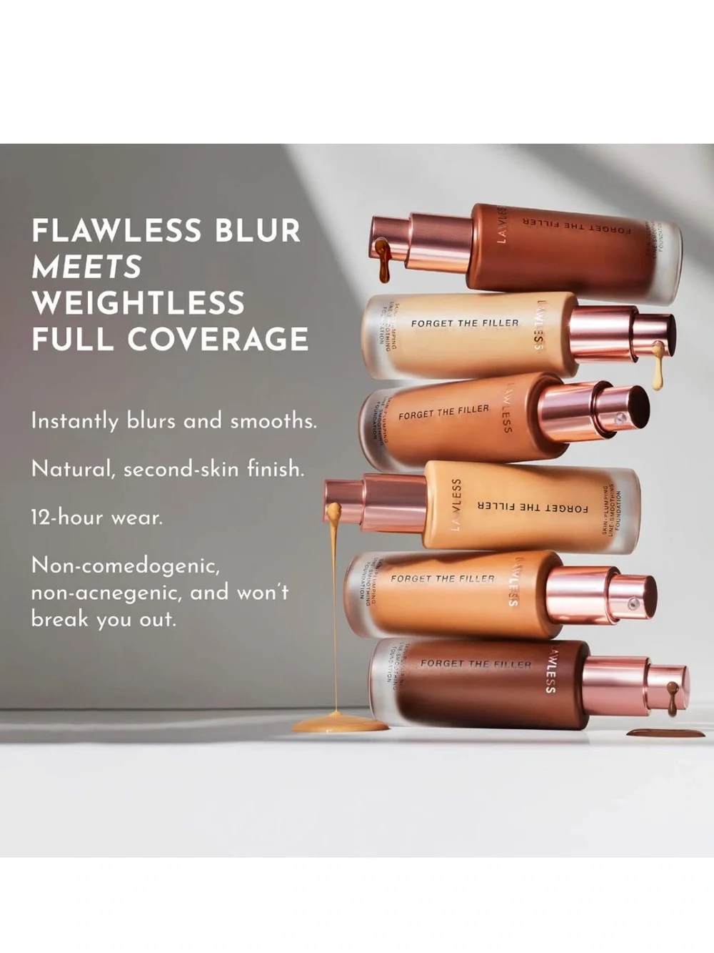 Lawless Forget The Filler Skin-Plumping Line Smoothing Foundation
